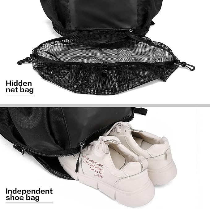TUGUAN Baseball Backpack Equipment Bag for Adult with 2/4 Bat Holder & Fence Hook Lightweight Mens Softball Bag with Shoes Compartment Coaches Catchers Team Baseball Gear Bags Youth Boys