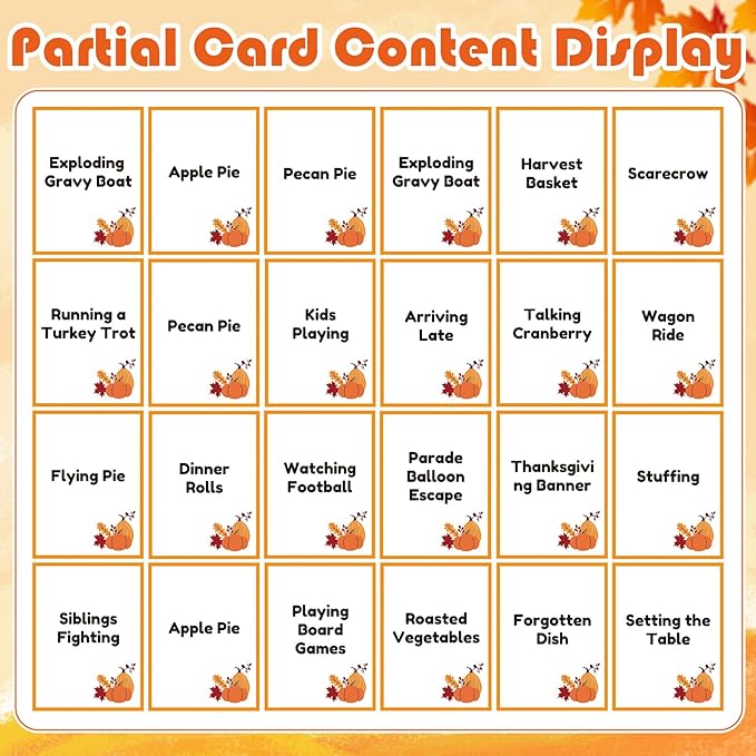 Yexiya Thanksgiving Charades Game - Image 3