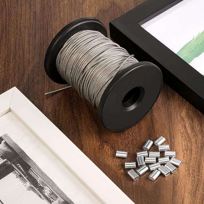 Chengu Vinyl Coated Picture Frame Hanging Wire, Stainless Steel Wire Spool - Image 4