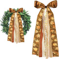 Large Maple Leaf Ribbons Bow for Wreath by Unknown