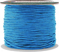 Mandala Crafts 0.5mm 109 Yards Deep Sky Blue Cotton Waxed Cord by MandalaCrafts