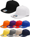 10 Pack Blank Snapback Hats for Men Flat Brim Hats Baseball Caps Bulk