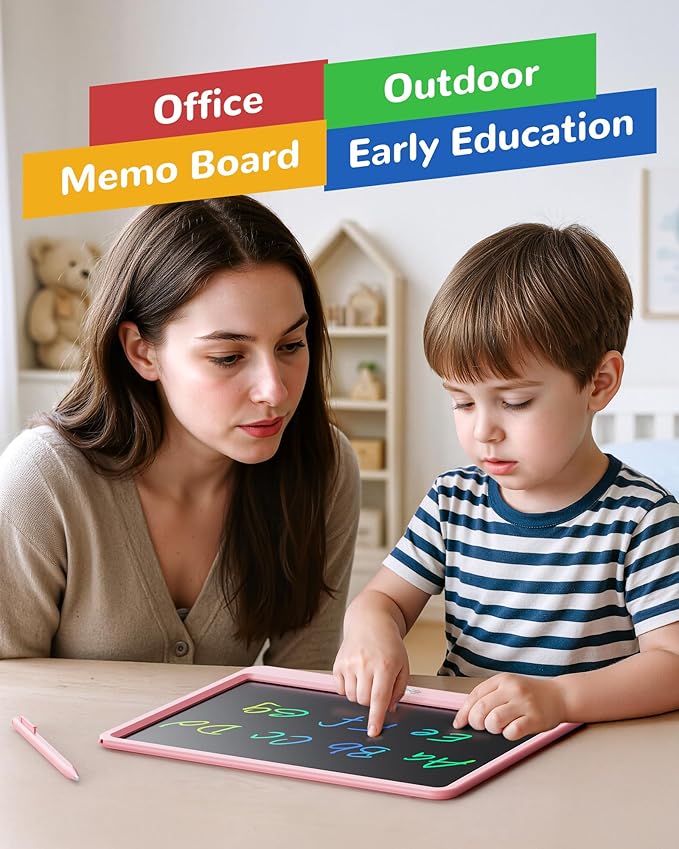 KOKODI LCD Writing Tablet, 12 Inch Colorful Toddler Doodle Board Drawing Tablet - Image 5
