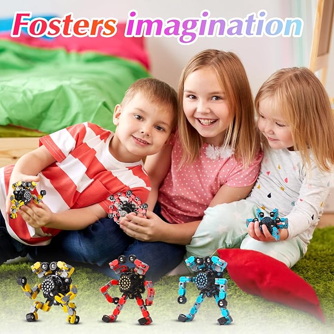 Transformable Fidget Spinners for Kids and Adults Stress Relief Sensory Toys - Image 4