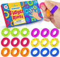 Sensory Toys Fidget Rings for Kids 36Pack: Anxiety Rings for Stress by KLT