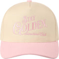 MIRMARU Two-Tone Vintage Canvas Trucker Hats for Men & Women, Adjustable Size Baseball Caps with Trendy Embroidered Design