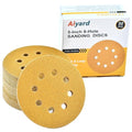 5-Inch 8-Hole Hook and Loop Sanding Discs 60-Grit Random Orbit Sandpaper by Aiyard