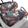 Yewatlles Bright Fly Eagle Golf Cart Front Seat Covers Fit for Club Car Seat Cushion Waterproof Breathable Comfortable Replacement Seat Cover Anti-Scratch Golf Installation