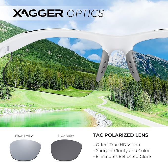 Xagger Kids Youth Polarized Sports Sunglasses for Boys Girls Baseball Softball Glasses TR90 Frame