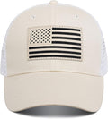 American Flag Trucker Hat - Snapback Hats for Men Women Baseball Cap - Breathable Mesh & Adjustable Fit for Casual Wear