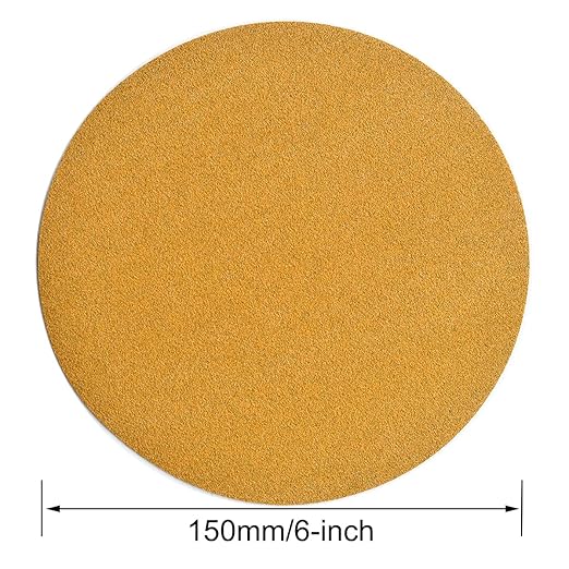 6-Inch No-Hole Hook and Loop Sanding Discs 120-Grit, Random Orbital Sandpaper - Image 6