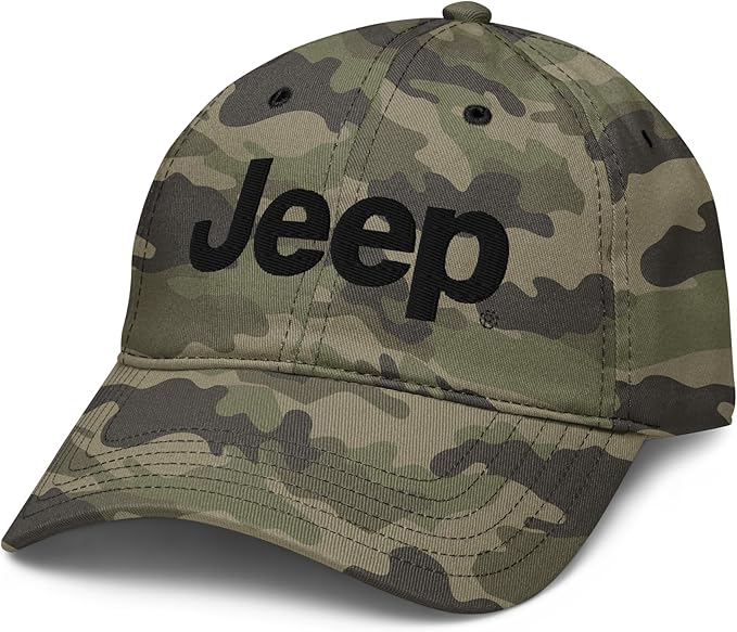 Jeep Wordmark Logo (Black) Adjustable Baseball Hat