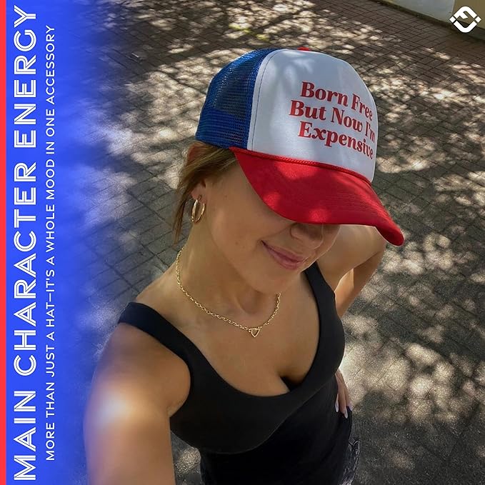 Funky Junque Premium Mesh Snapback Trucker Hat - Stylish Comfort for All - Patriotic, Humor & More