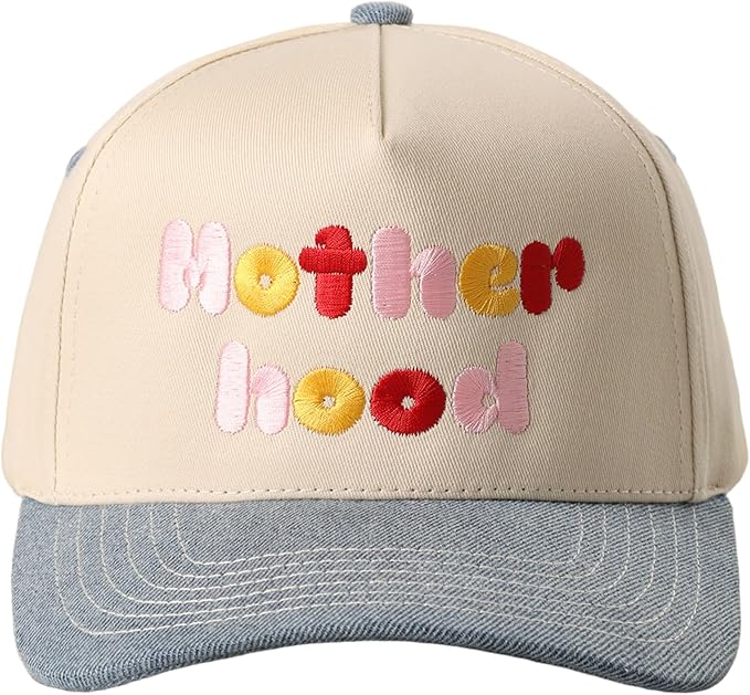 MIRMARU Two-Tone Vintage Canvas Trucker Hats for Men & Women, Adjustable Size Baseball Caps with Trendy Embroidered Design