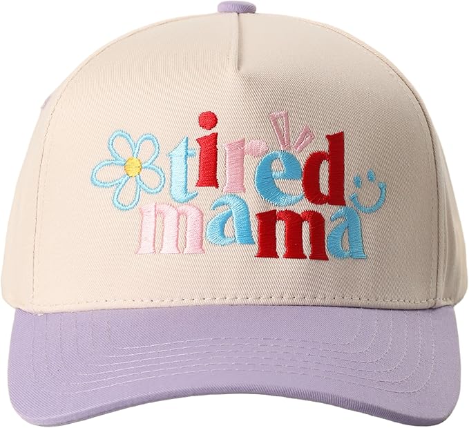 MIRMARU Two-Tone Vintage Canvas Trucker Hats for Men & Women, Adjustable Size Baseball Caps with Trendy Embroidered Design