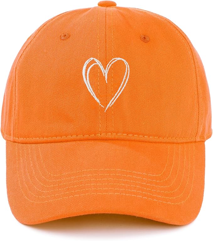 American Trends Womens Baseball Caps Cute Heart Dad Hat, Adjustable Cotton Unisex Cap for Workout, Golf & Everyday Wear