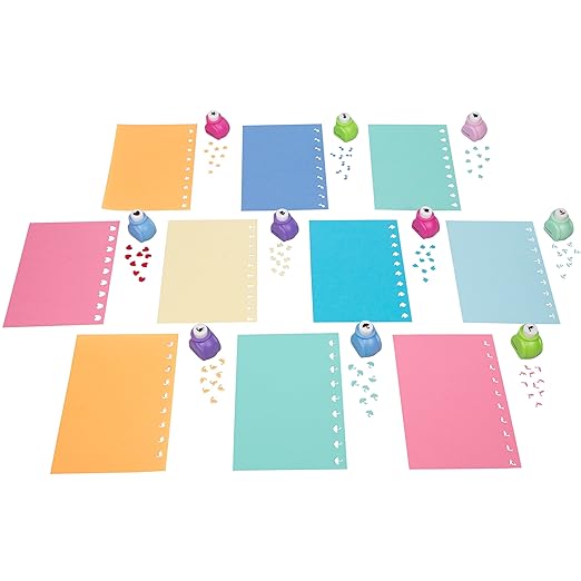 Scrapbook Paper Punch 26pc Mini Paper Hole Punchers w Case - Image 5