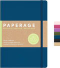 PAPERAGE Recycled Blank Journal Notebook, 160 Pages, Medium 5.6 in x 8 in by PAPERAGE