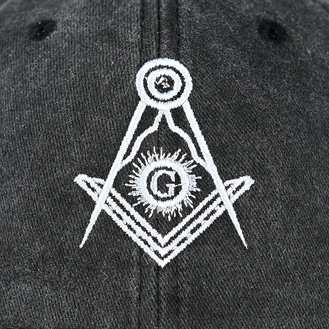 Embroidered Baseball Cap for Women Men Vintage Adjustable Washed Distressed Denim Baseball Hat
