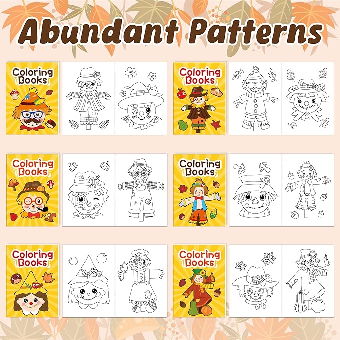 JAPBOR Fall Scarecrow Coloring Books - Image 3