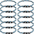 12Pack Baseball Necklaces for Boys, 18inches Braided Rope Tornado Titanium Sports Necklaces, Ideal for Baseball Team Gifts, Party Favors, Baseball Accessories Drip，Multi-Color