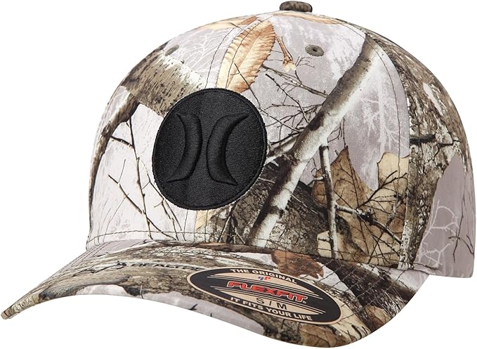 Hurley Men's Caps - One & Only Flexfit Baseball Cap - Fitted Hats for Men (S-XL)