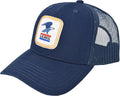 U.S. Mail Trucker Hat, USPS Eagle Embroidered Logo Adjustable Adult Snapback Cap with Curved Brim, Navy Blue, One Size
