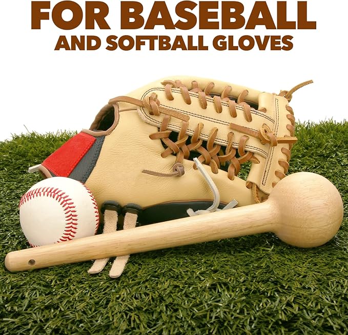 AliBall Baseball Glove Mallet - Quick Create Ball Shaped Pocket for Softball Glove - One Piece Solid Construction for Breaking in Glove