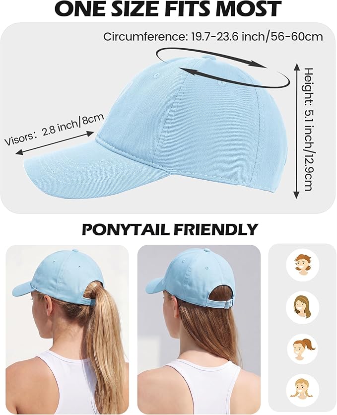 American Trends Womens Baseball Caps Cute Heart Dad Hat, Adjustable Cotton Unisex Cap for Workout, Golf & Everyday Wear