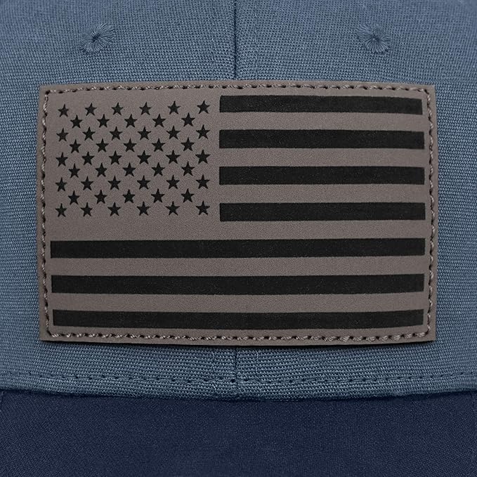 American Flag Trucker Hat - Snapback Hats for Men Women Baseball Cap - Breathable Mesh & Adjustable Fit for Casual Wear