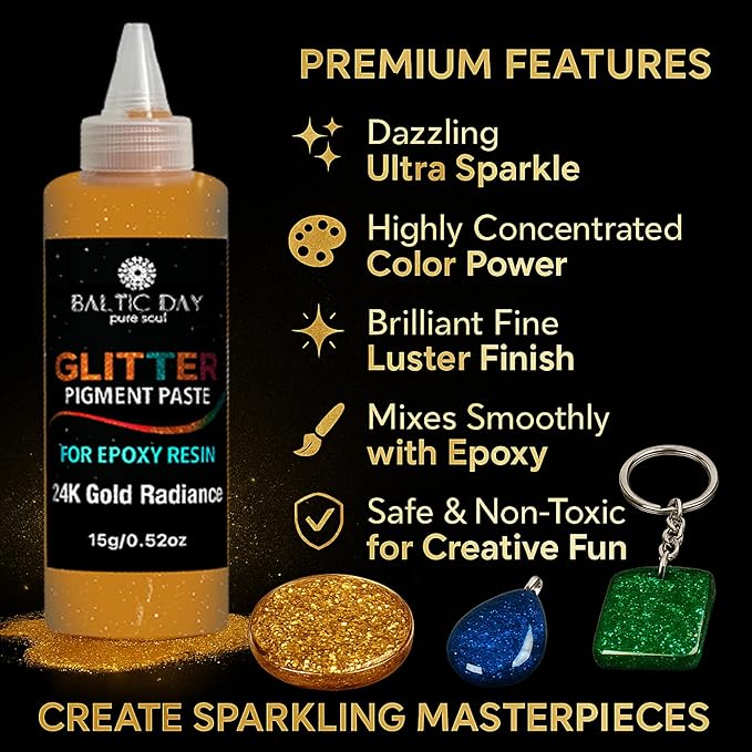 BALTIC DAY 10 Color Glitter Pigment Paste - Image 5
