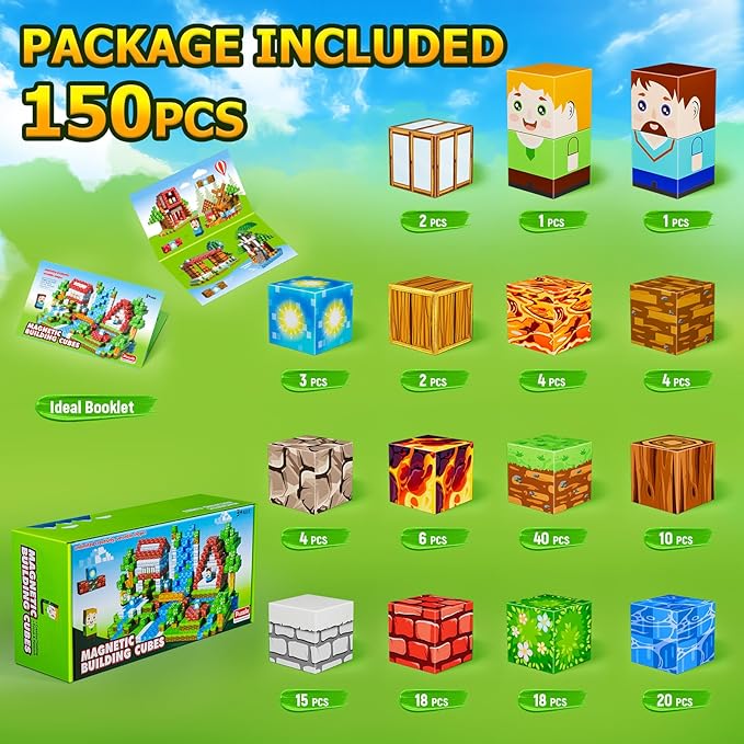 Magnetic Blocks, Magnet Blocks Tiles Constructions Toys, STEM Educational - Image 6