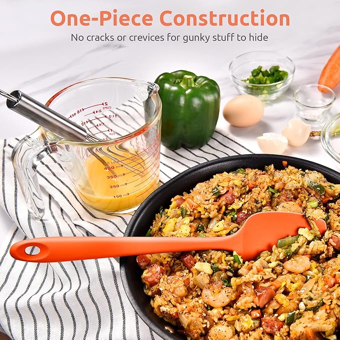 Heat Resistant Silicone Spatula Set: U-Taste 600ºF High Temp Seamless Food - Image 8