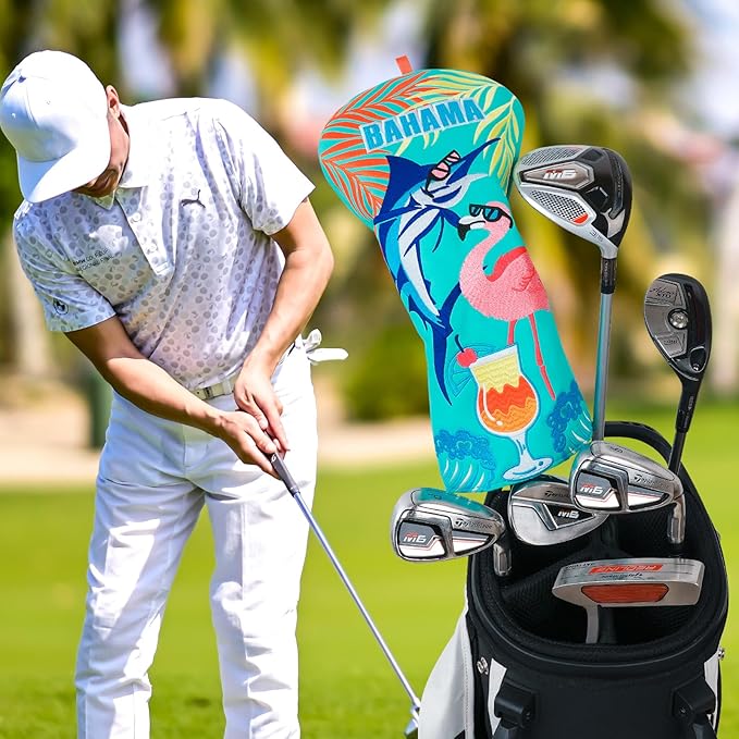 Big Crazy Golf Headcovers - Funny Golf Club Covers - Driver Headcover with Tour Grade PU Leather - Golf Driver Headcover, Waterproof Golf Head Covers, Soft Lining Golf Gift