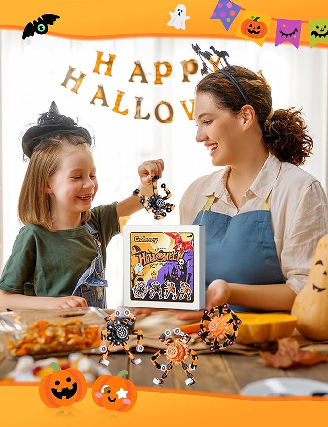 Halloween Toy Gifts for Kids Transformable Fidget Spinners for Adults Stress - Image 2