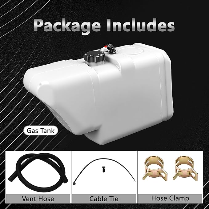 Gas Fuel Tank Fit For Club Car DS Golf Cart 1992-up,Replace OE# 1013970 & 1016003, Includes Cap & Accessories