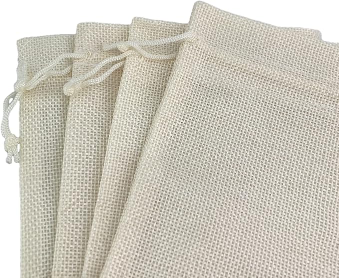 Palmhomee Pack of 25 Burlap Gift Bags - Image 2