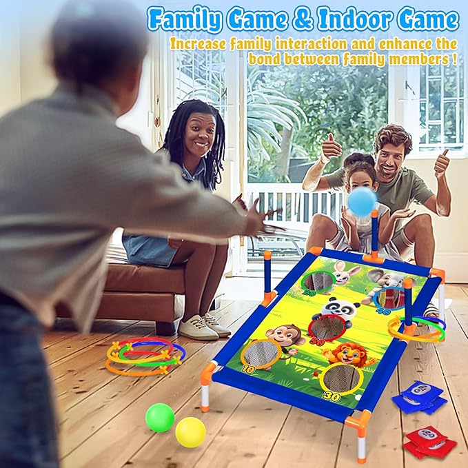 Subao Bean Bag Toss Game, 3 in 1 Cornhole Set, Kids Outdoor Games, Sports & - Image 4