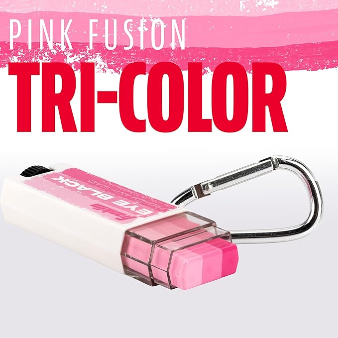 Franklin Sports Eye Black Stick - Baseball Softball + Football Eye Black for Kids + Adults - Sun Glare Reduction - Pink Fusion