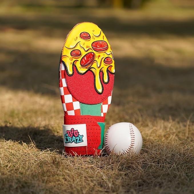Big Crazy Baseball Sliding Mitt for Youth Sliding Mitt Glove Universal Left/Right Hand Drippy Drip Accessory Pizza Cookies