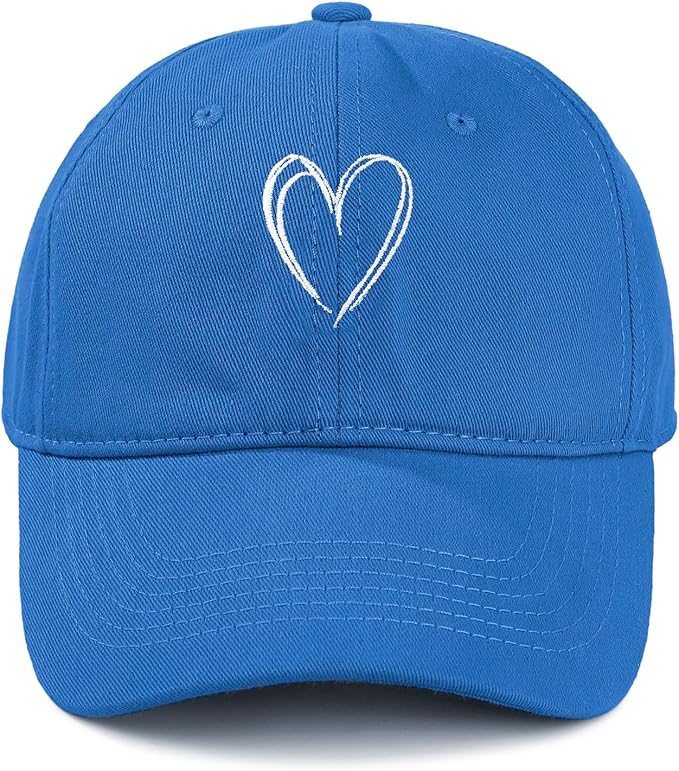 American Trends Womens Baseball Caps Cute Heart Dad Hat, Adjustable Cotton Unisex Cap for Workout, Golf & Everyday Wear