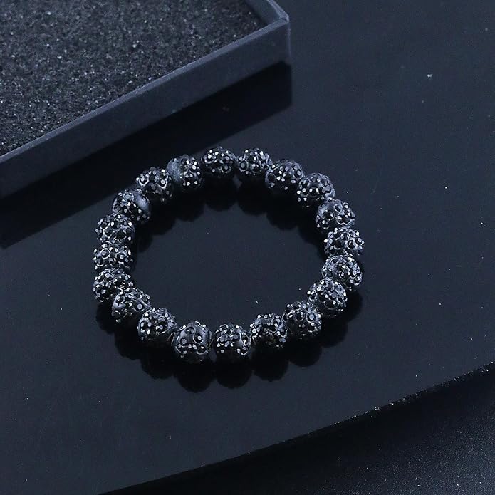 Baseball Bracelet for Women Men Baseball Mom Accessories Essentials Stuff Sparking Bead Bracelet Jewelry Baseballs Sport Fan Bracelet for Sports Game Team