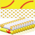 FuWeave 24 Pcs Sports Cooling Towels Baseball Basketball Softball 40 x 12 Inch Breathable Soccer Football Volleyball Microfiber Ice Towel Fast Drying for Sport Party Favors Team Gift(Yellow,Softball)