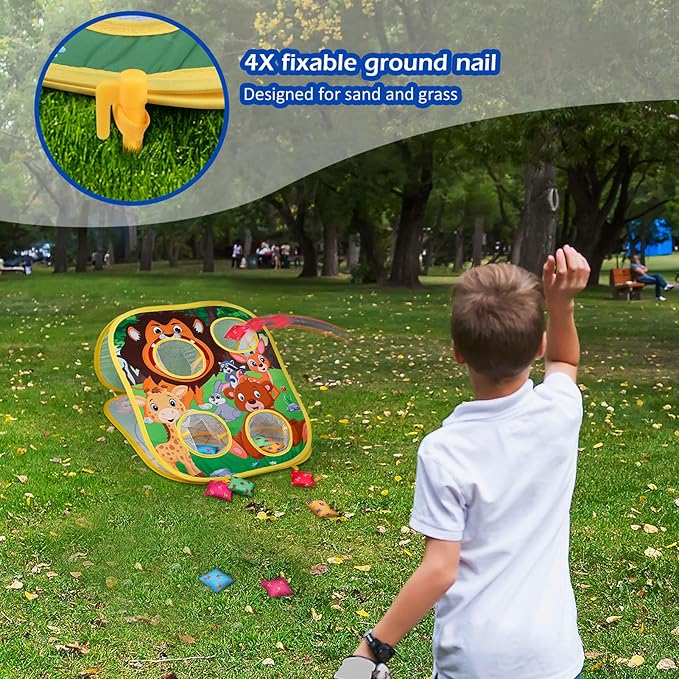 Animal Bean Bag Toss Game Toy Outdoor Toss Game, Family Party Party Supplies - Image 6