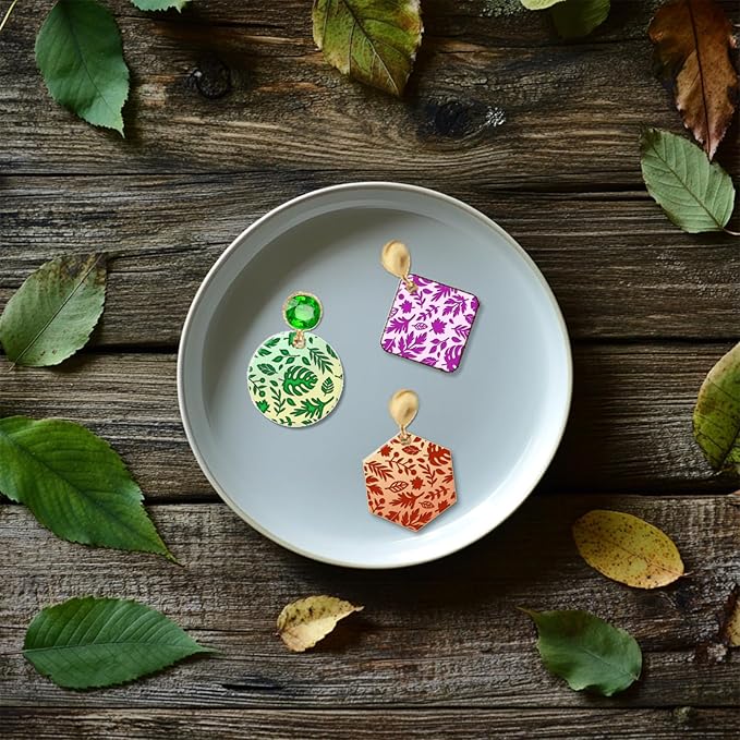 CHGCRAFT Autumn Leaves Pattern Polymer Clay Texture Sheet Plants and Maple - Image 7