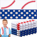 FuWeave 36 Pcs Sports Cooling Towels Baseball Basketball Softball Breathable Soccer Football Volleyball Microfiber Ice Towel Fast Drying for Party Favors Team Gift (Baseball,30 x 9 Inch)