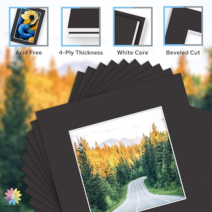 Mat Board Center, 12x12 for 8x8 Black Mat Kit - Image 3