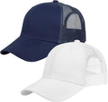 Falari Trucker Hat Baseball Cap Structured Plain Design 6 Panel, Adjustable Size