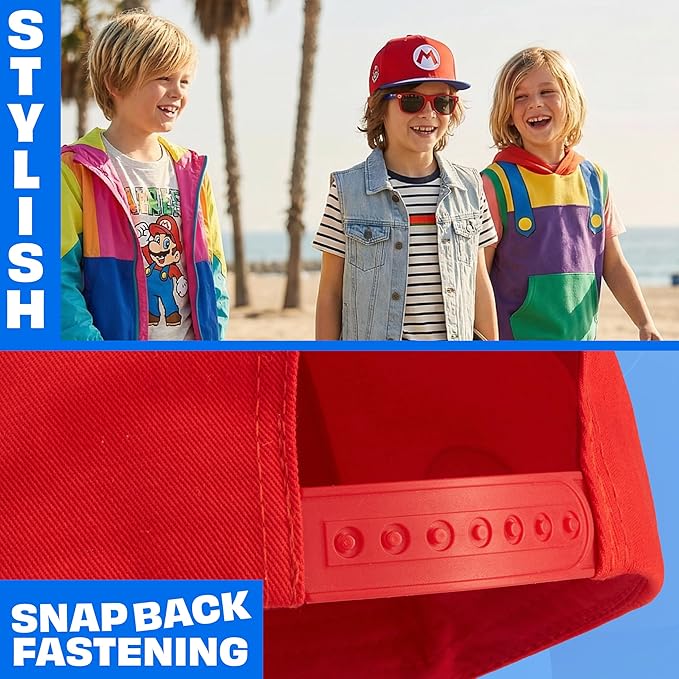 Spongebob | Minecraft | Fortnite | Super Mario | Kids Baseball Cap & Sunglasses with UV Protection, Gifts for Boys