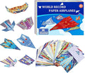 Paper Airplane Kits with 16 Classic Designs, 32 Sheets of Colorful Origami Paper by Unknown